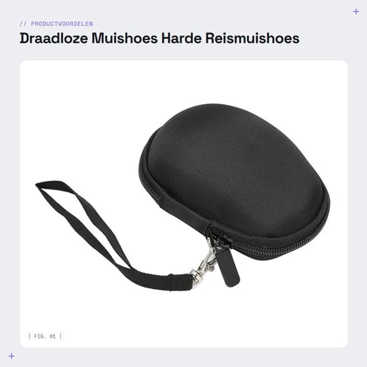 Draadloze Muishoes - Harde Reismuishoes - Waterdicht - Anti-val - Anti-kras - Draagriem - Geschikt voor - Voor laptop
