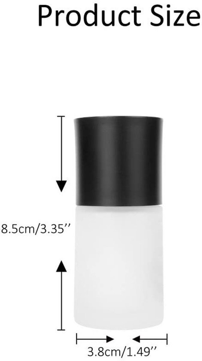 Lege Luxe Glaspomp Fles - Cosmetische Dispenser - 30 ML - Duurzaam en Veilig - Opslag voor Lotion en Essenties - Perfect voor Reizen