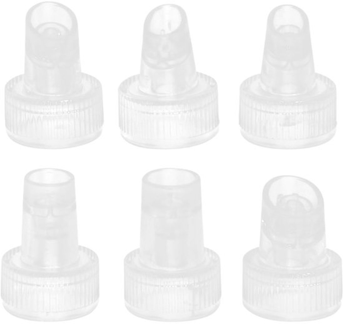 Gezichtsreinigingsapparaat Reservepunten - 6 x Opzetstukken - Kunststof - Compact - Veilig - Duurzaam - Hydrofacial
