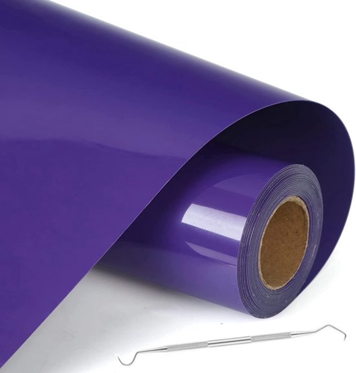 Plotterfolie voor Textiel - Oranje/Paarse Flexfolie - 30,5 x 200 cm - Transferfolie voor Vinyl - Voor Graveermachines - Eenvoudig te Knippen en Over te Brengen