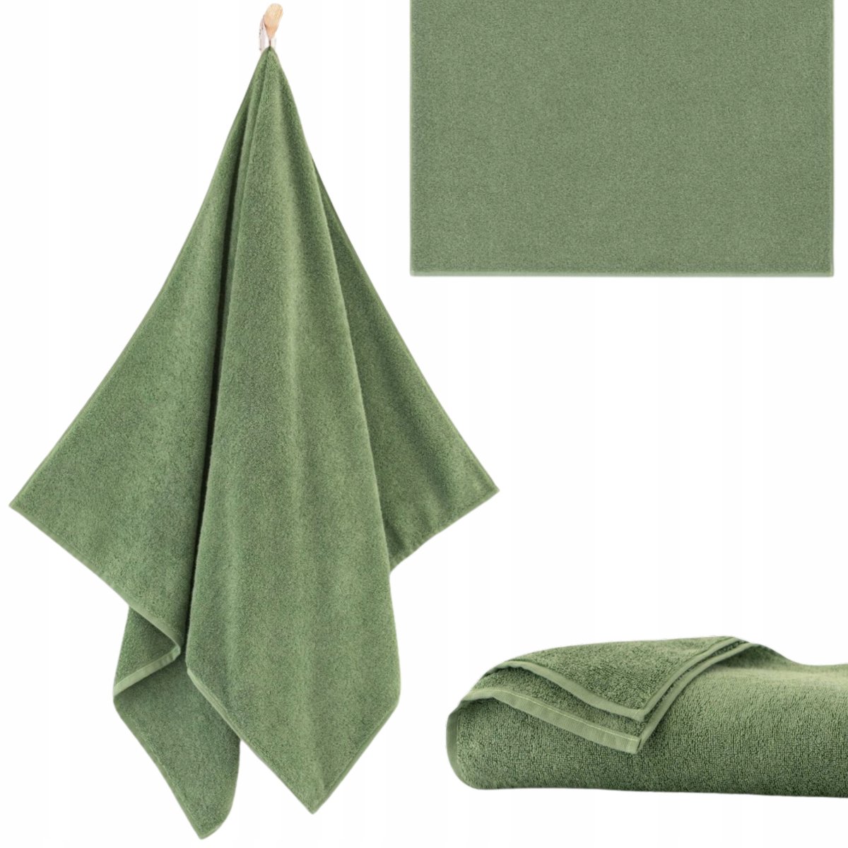 Zwoltex Liczi 2 Handdoek Groen - Zacht Egyptisch Katoen 70x140cm