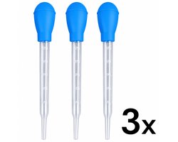 Aqua-Loui® - Aquarium Pipet 30 ml - 3 Stuks - Lange Doseerpipet met Rubberen Knijpbal - Pipet met Schaalverdeling - Druppelaar voor Aquarium, Medicatie, Meststoffen en Vloeistoffen - 28 cm