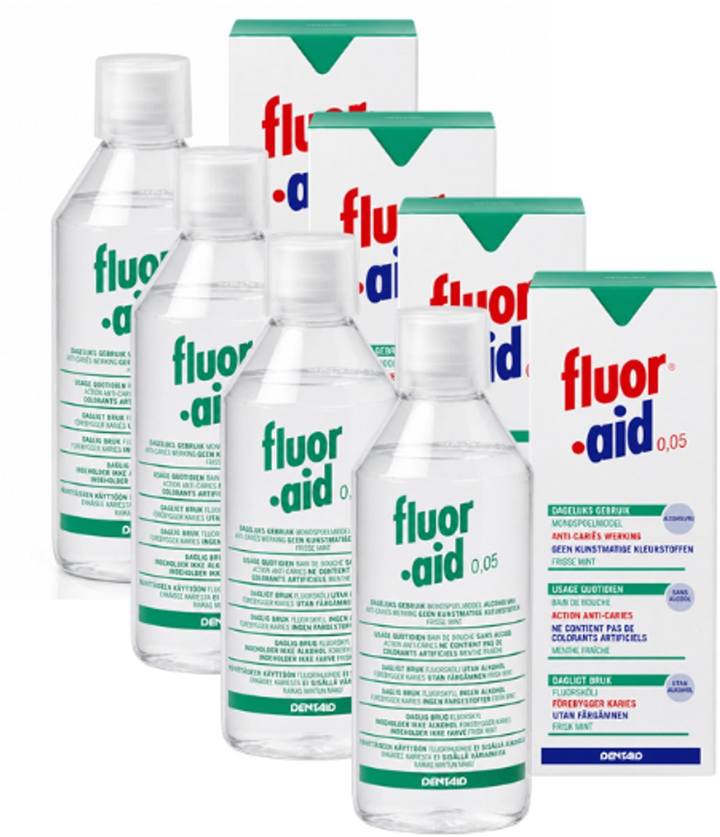 FluorAid Mondspoelmiddel - 4 x 500 ml