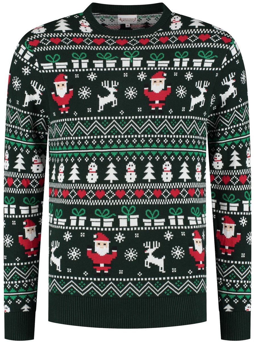 Happy Seasons Foute Kersttrui Dames & Heren - Christmas Sweater - 100% Biologisch Katoen - Mannen & Vrouwen "De Perfecte Kersttrui" Maat XL/2XL