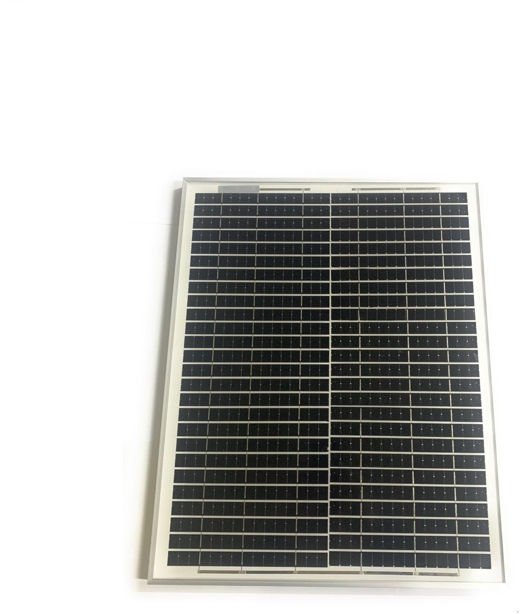 SnelShoppen - Fotovoltaïsche Zonnepaneel Monokristallijn 20 W, 21 V met Lijmklem voor Camping, Tuin, Voertuigen en Duurzame Energieoplossingen