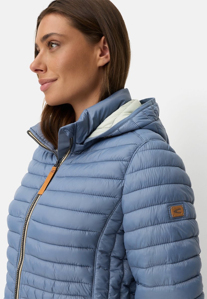 camel active Waterafstotend gewatteerd jack met ritssluitingen - Maat womenswear-42 - Rookblauw