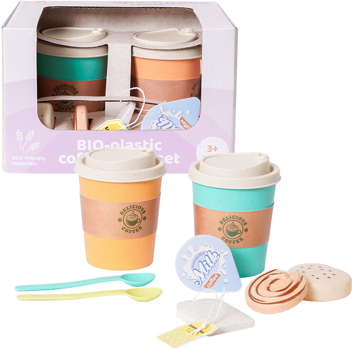 Speelgoedtopdeals - BIOplastic Koffie en Thee set - Duurzaam Speelgoed