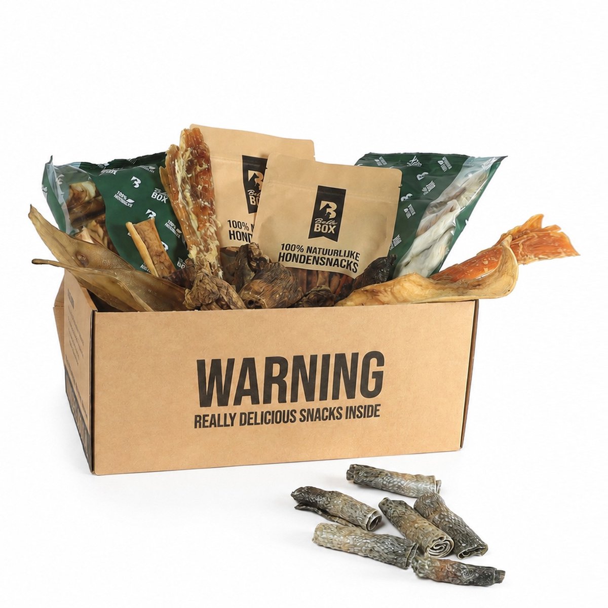 Hondensnacks Box 10–25 kg – Mix voor Middelgrote Honden | Bellobox