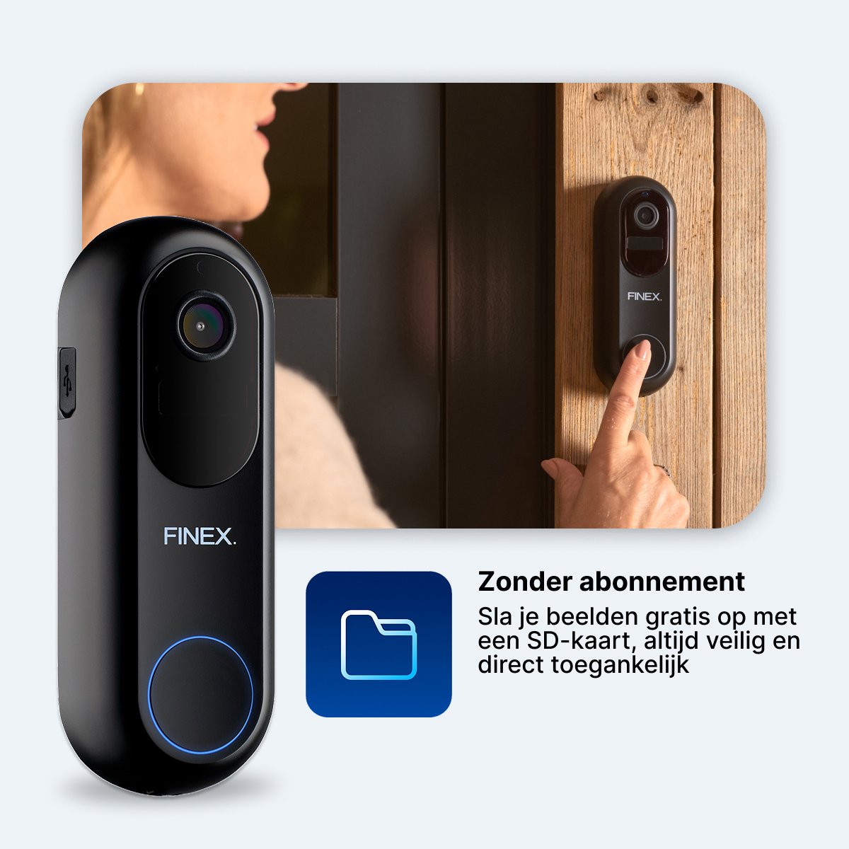 Finex Video Deurbel V2 - 2K Ultra HD - Inclusief Binnenbel - Geen abonnement - Vast stroom of Batterijen - WiFi - T-ring geluid - Slimme Draadloze Video Deurbel Met Camera — cadeau in Elektronica - foto 7
