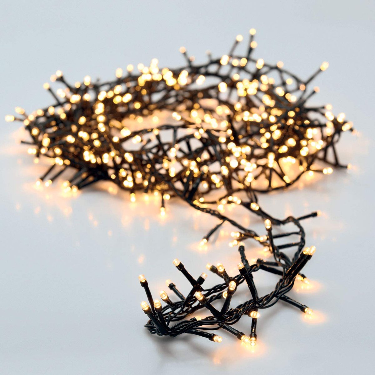 SnelShoppen - Led-lichtsnoer 120 leds warmwit 12m - Tuinverlichting binnen en buiten - Decoratieve kerstverlichting voor feest, camping, tuin, keuken