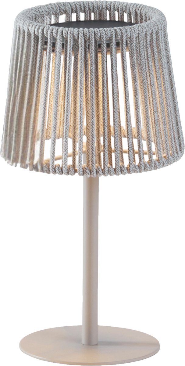 Philippi Lumen tafellamp - Tuin tafellampen - Beige - Op zonne-energie - Olefin outdoor stof