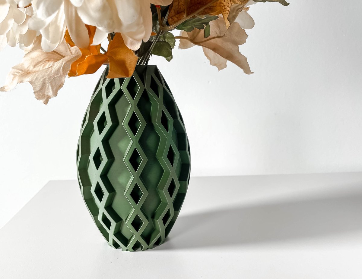 Skushy Vaas Sumi - Geschikt voor Bouwbloemen - Japandi Designvaas voor Droogbloemen en Kunstbloemen - Sculpturale Decoratieve Vaas - Moderne Woondecoratie