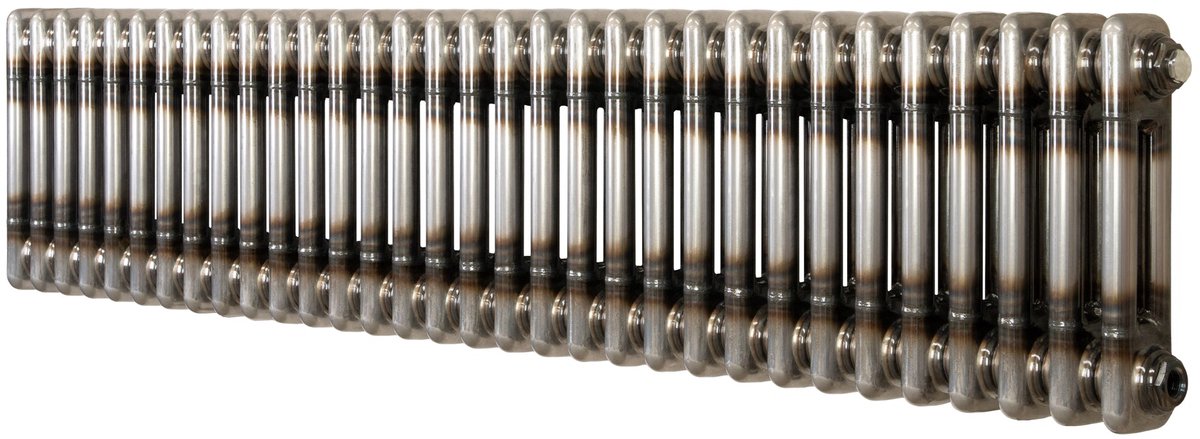 Traditionele radiator - 2-kolom - 300x1460 mm - ruw metaal