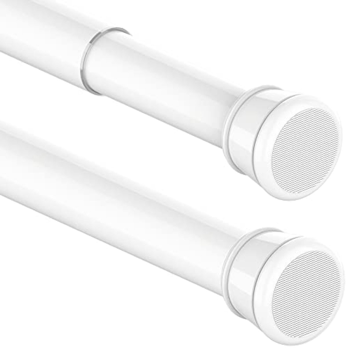 Huis Geluk Gordijnstang Spanstang Telescoopstang zonder Boren - Wit - 83-160 cm - 25 mm diameter - 1 stuks