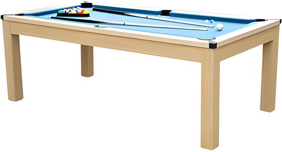 Moduleerbare tafel - Biljart en tafeltennis BALTHAZAR - 213 x 112 x 81.5 cm - Blauw L 213.4 cm x H 81.5 cm x D 111.8 cm van Modu — afbeelding 2