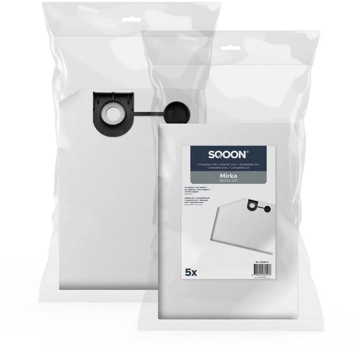 SQOON Industriële stofzuigerzak geschikt voor Mirka DEXOS 1217 - Gelijk aan model: MIX1215171 - High Filtration