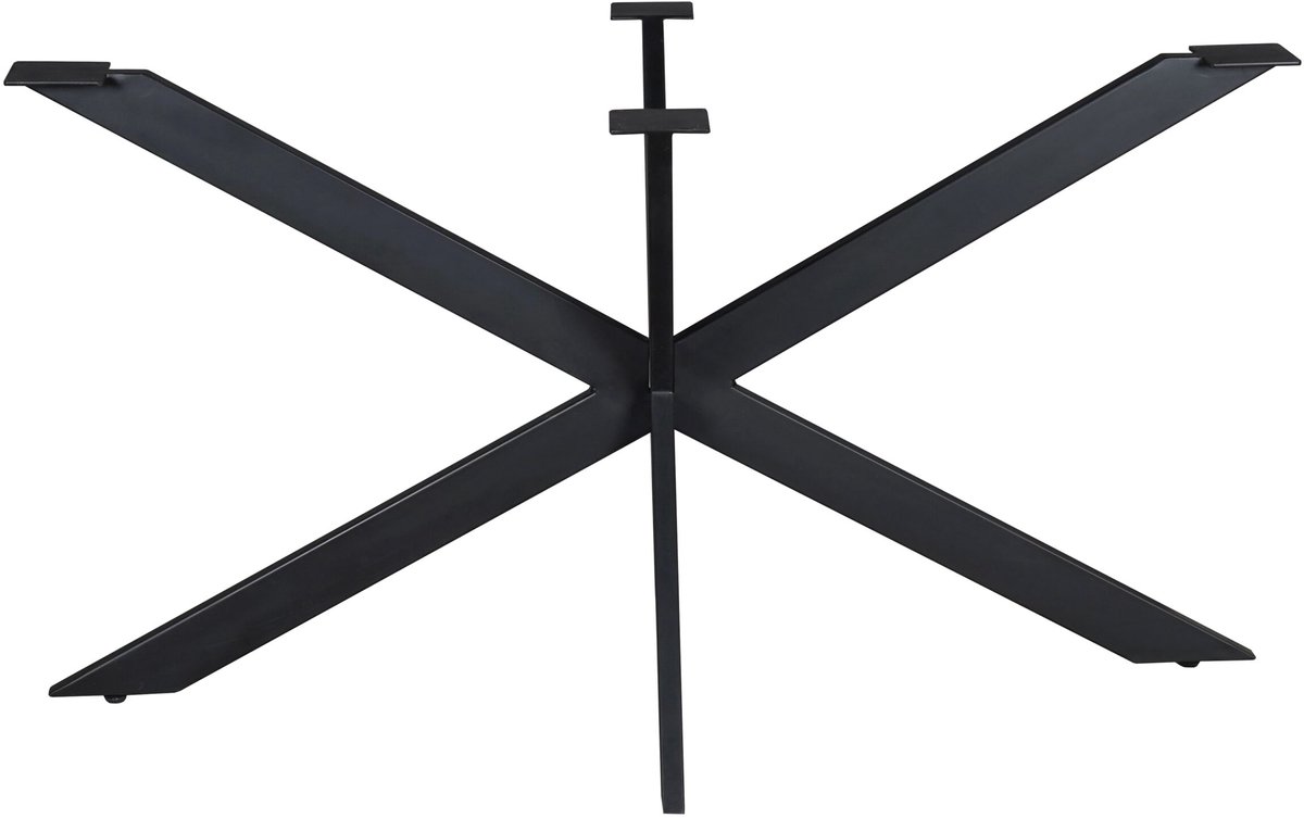 Starfurn Matrixpoot Zwart Ovaal/Rechthoek 140 cm Koker 2,5x7,5 cm