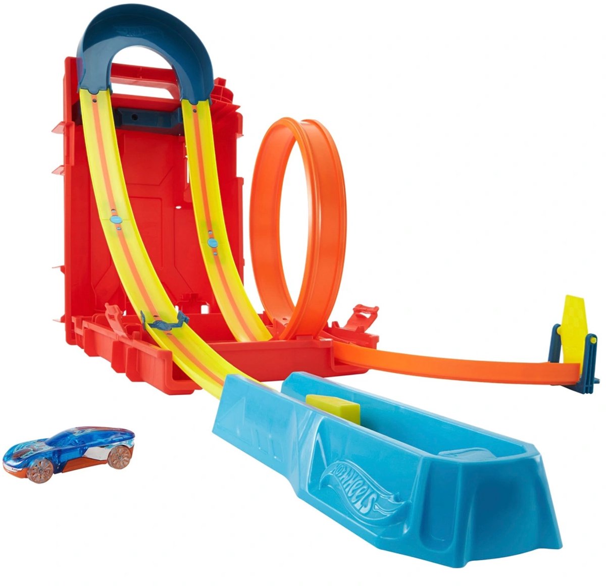Hot Wheels - Zelf te Bouwen Racebaan - Inclusief 1 Auto - Track Builder Unlimited Fuel Can Stunt Box - Speelgoed vanaf 6 Jaar - Speelgoed Auto - Autootjes - Auto's - Baan - Hotweels - Hotwheels Premium - Hot Wheels City — afbeelding 3
