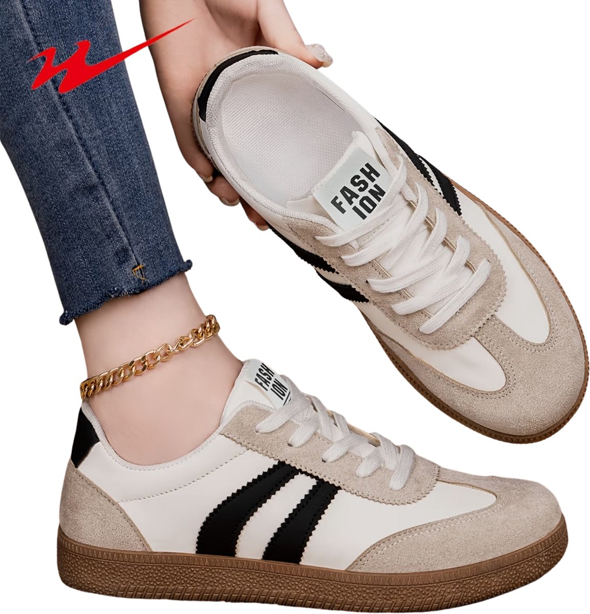Currero Schoenen Dames Sneakers Comfortabel Slippers Casual Volwassenen 37 Wit