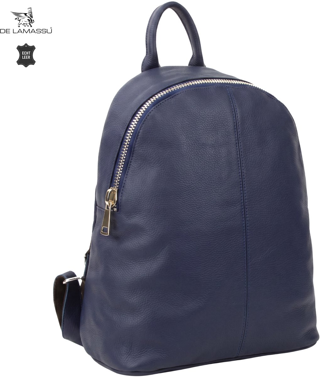 DE LAMASSU® Leren Rugzak Unisex Echt Leer Rugtas Casual Werktas Schooltas Reisrugzak Dagrugzak 18 Liter
