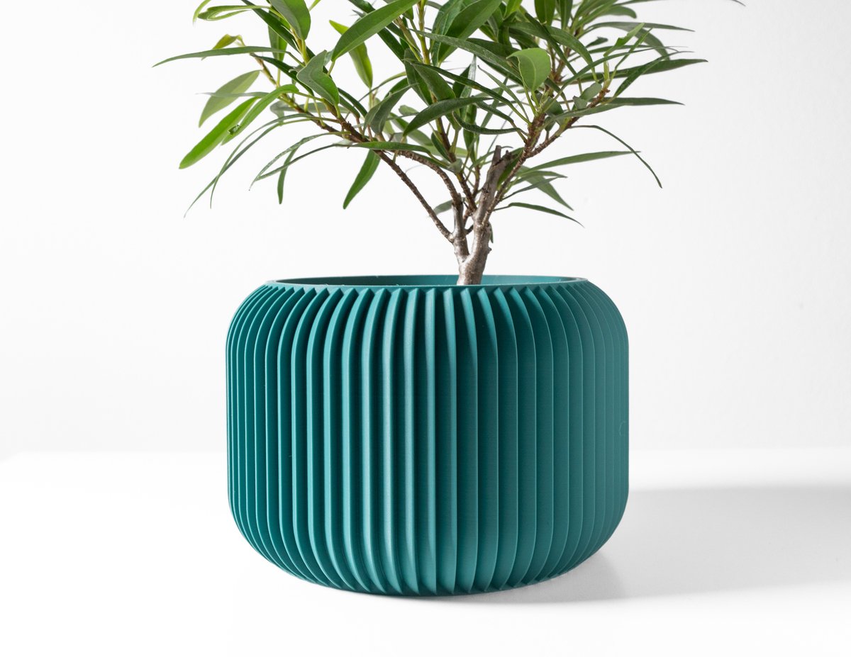 Skushy Unis Bloempot - Moderne Designpot voor Kamerplanten - Sculpturale Plantenpot voor Woonkamer en Kantoor - Premium Woondecoratie