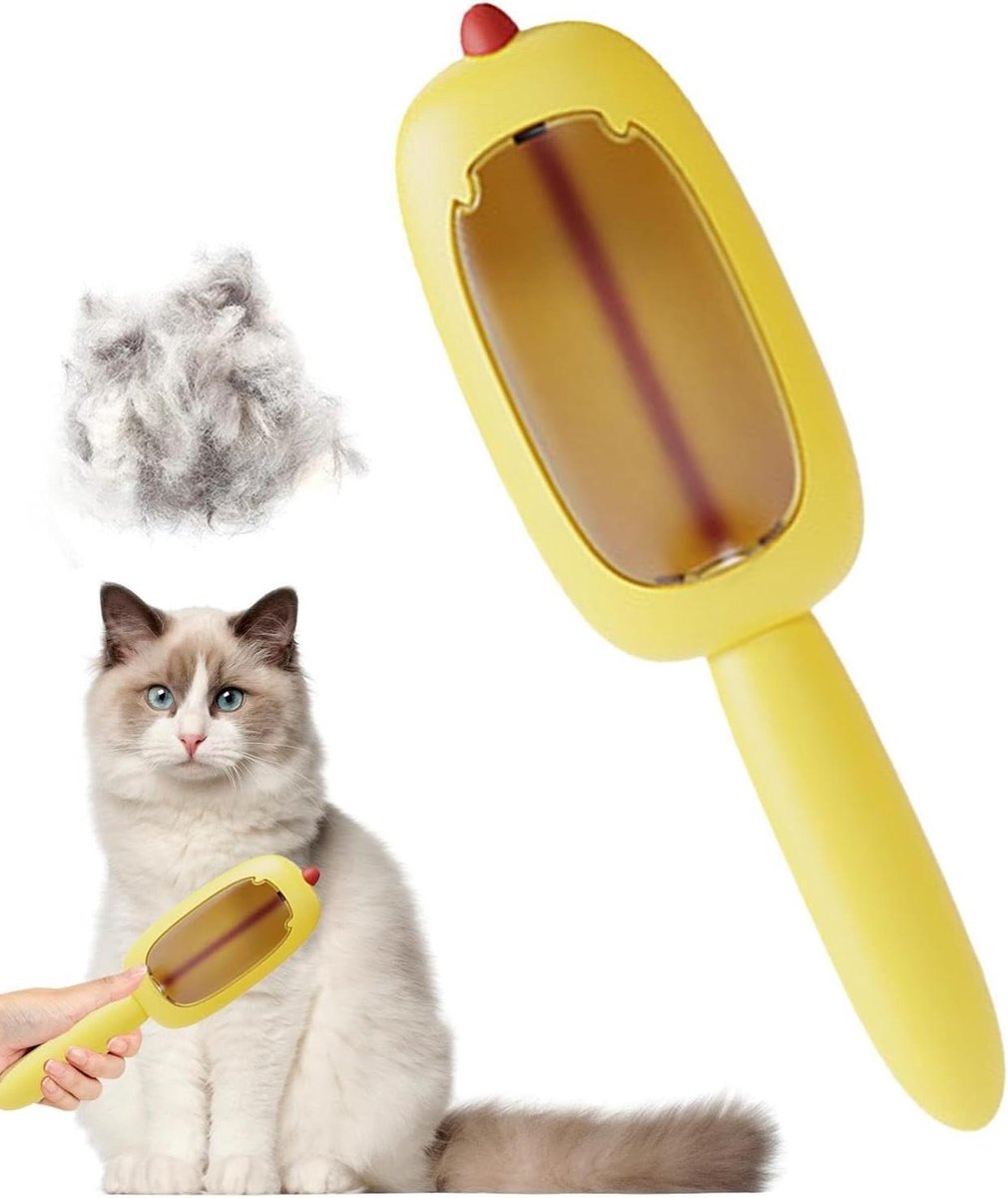 Herbruikbare Pluizenroller - Vuilverwijderaar Kleding - Kleding Reinigen - Wasbare Borstelkop - 22.5 cm - Geel