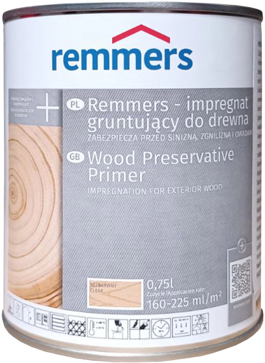 Remmers - Houtbescherming-Basis impregnatie 0,75l, Kleurloos