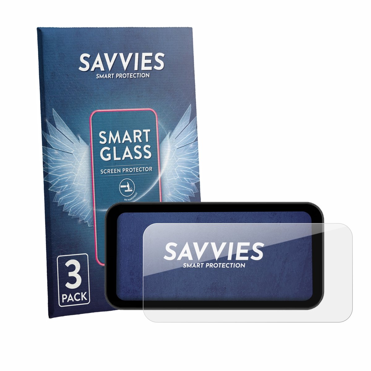 3 Stuks Savvies Screenprotector - geschikt voor Carpuride W603F 6.3" - beschermfolie glas transparant