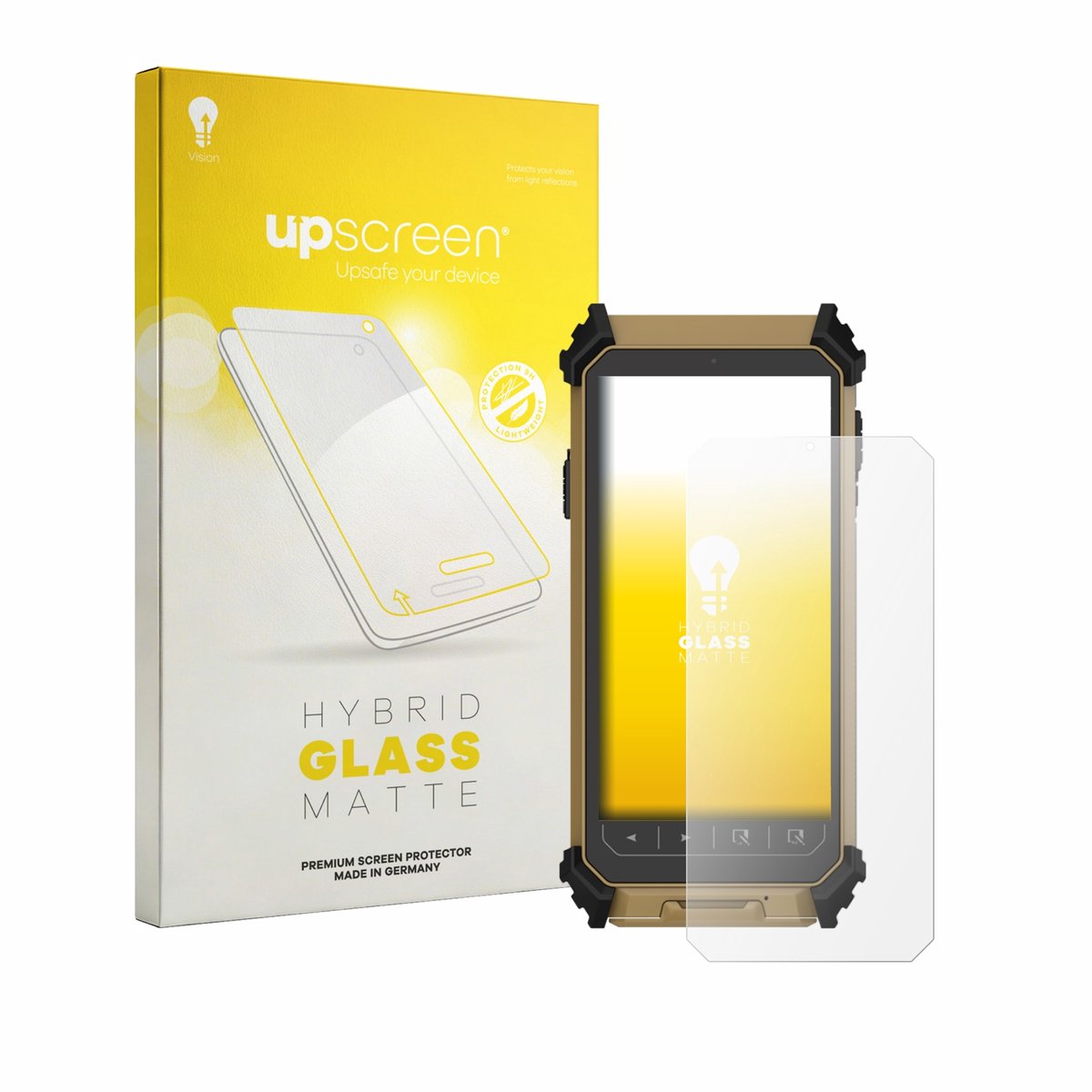 upscreen - Screenprotector voor DT Research DT361DM (Portret-Modus) - Folie Beschermfolie Beschermglas matte