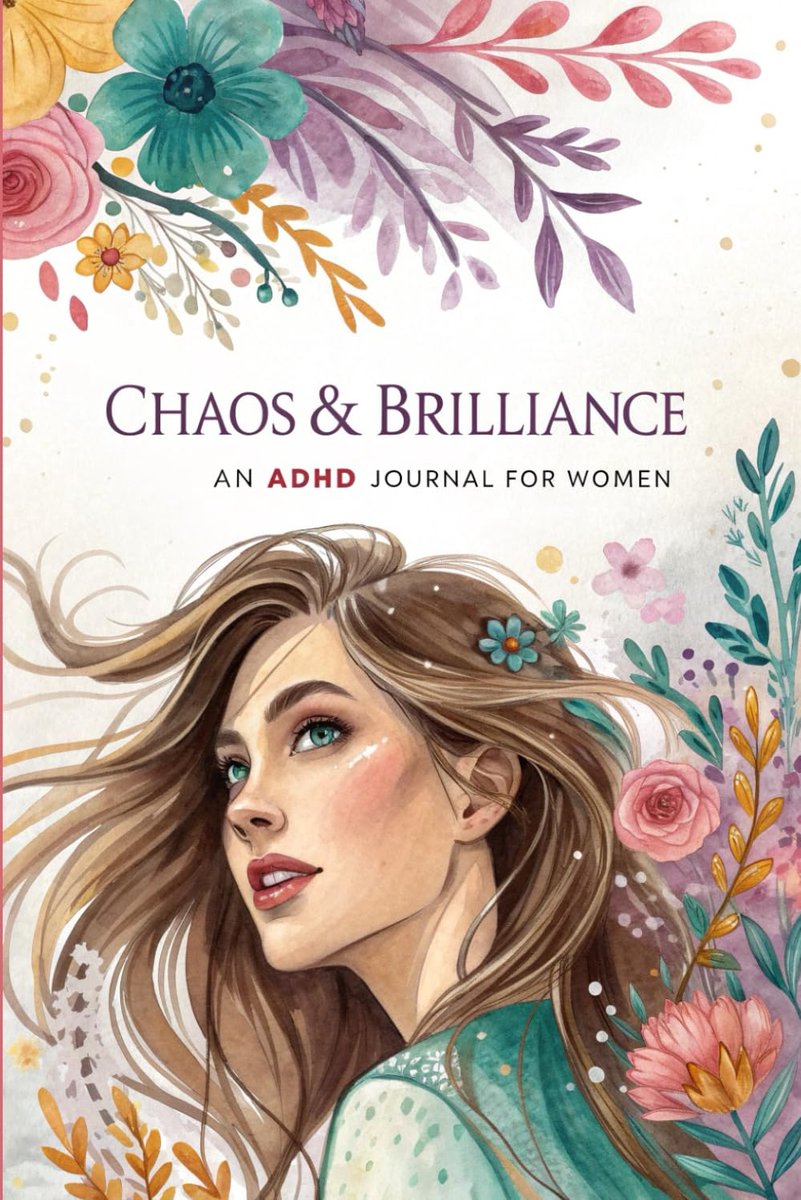 SnelShoppen - Chaos & Brilliance ADHD Journal voor Vrouwen - Kalmerende Zwart-Witte Dagplanner met Rotating Prompts - Focus, Motivatie en Zelfzorg