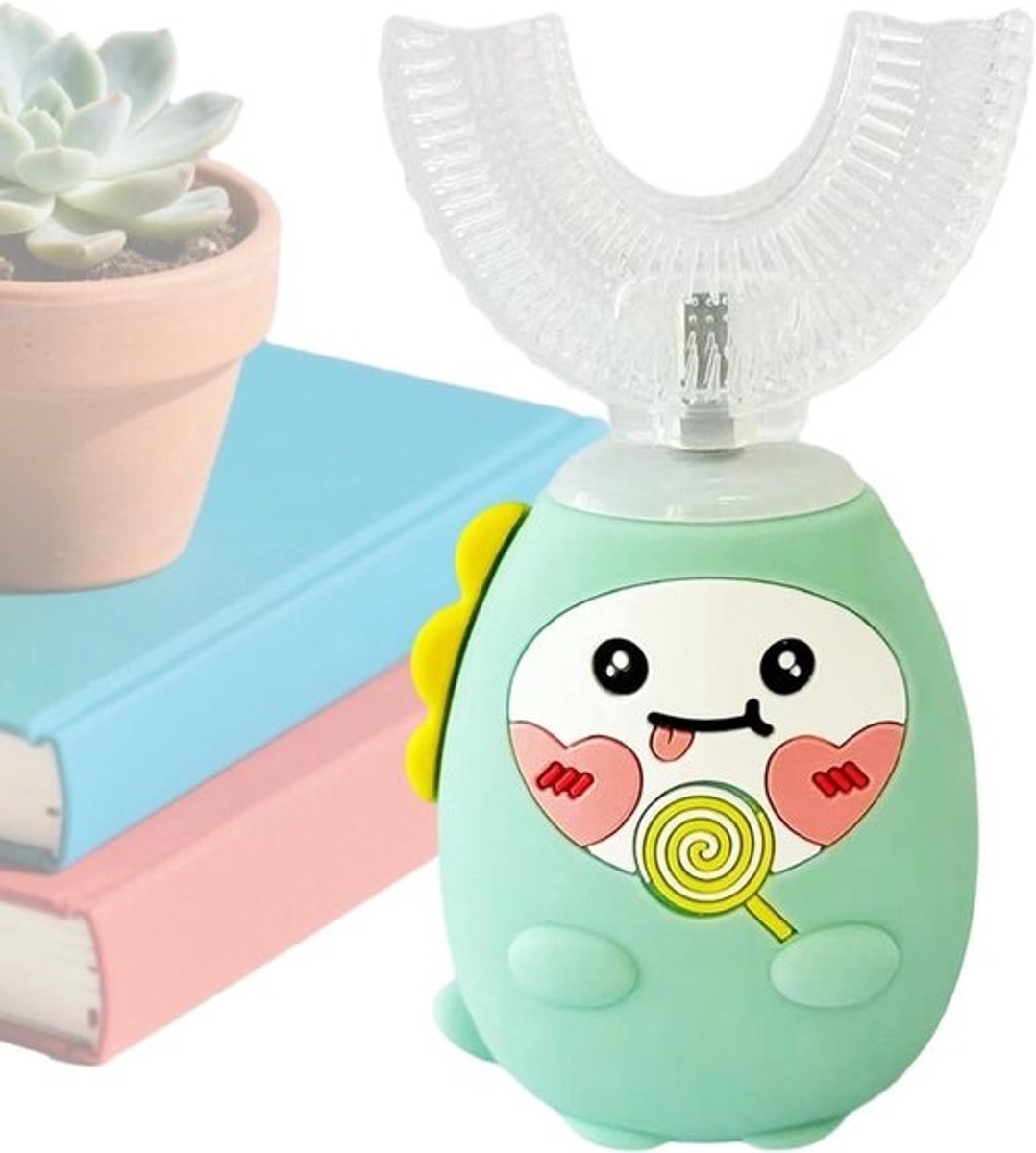 U-vormige tandenborstel - Kinder tandenborstel - Dagelijkse mondverzorging - 3 Poetsstanden Timer - 10 cm lengte