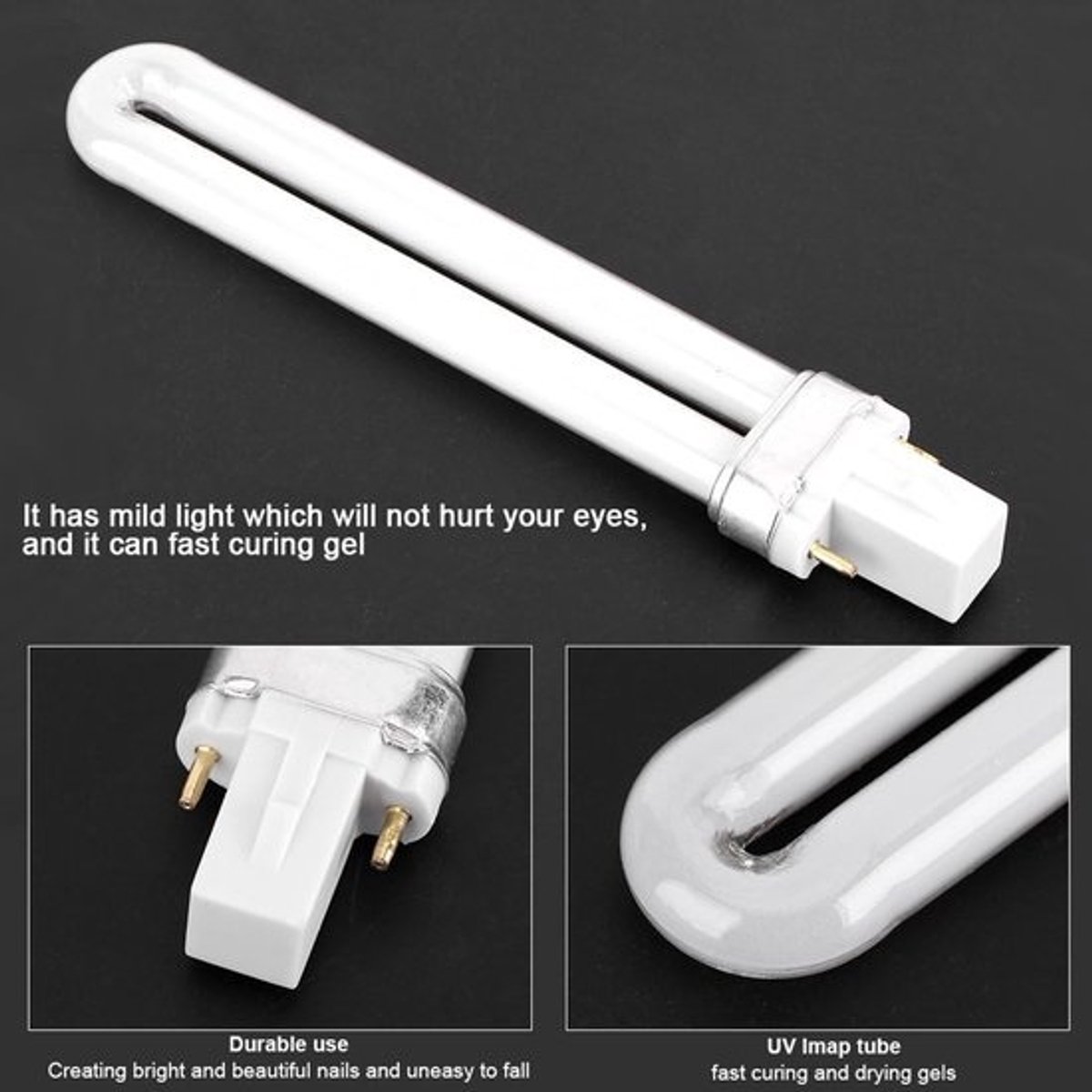 UV Lampen Set - Nagelversteviging Lampen - Gelnagels Uitharden - Set van 4 stuks - 9 Watt - Wit