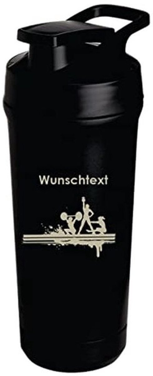 Individueel gegraveerde roestvrijstalen shaker 750 ml - lekvrij deksel, vaatwasmachinebestendig - ideaal voor eiwitshakes en fitnessdranken