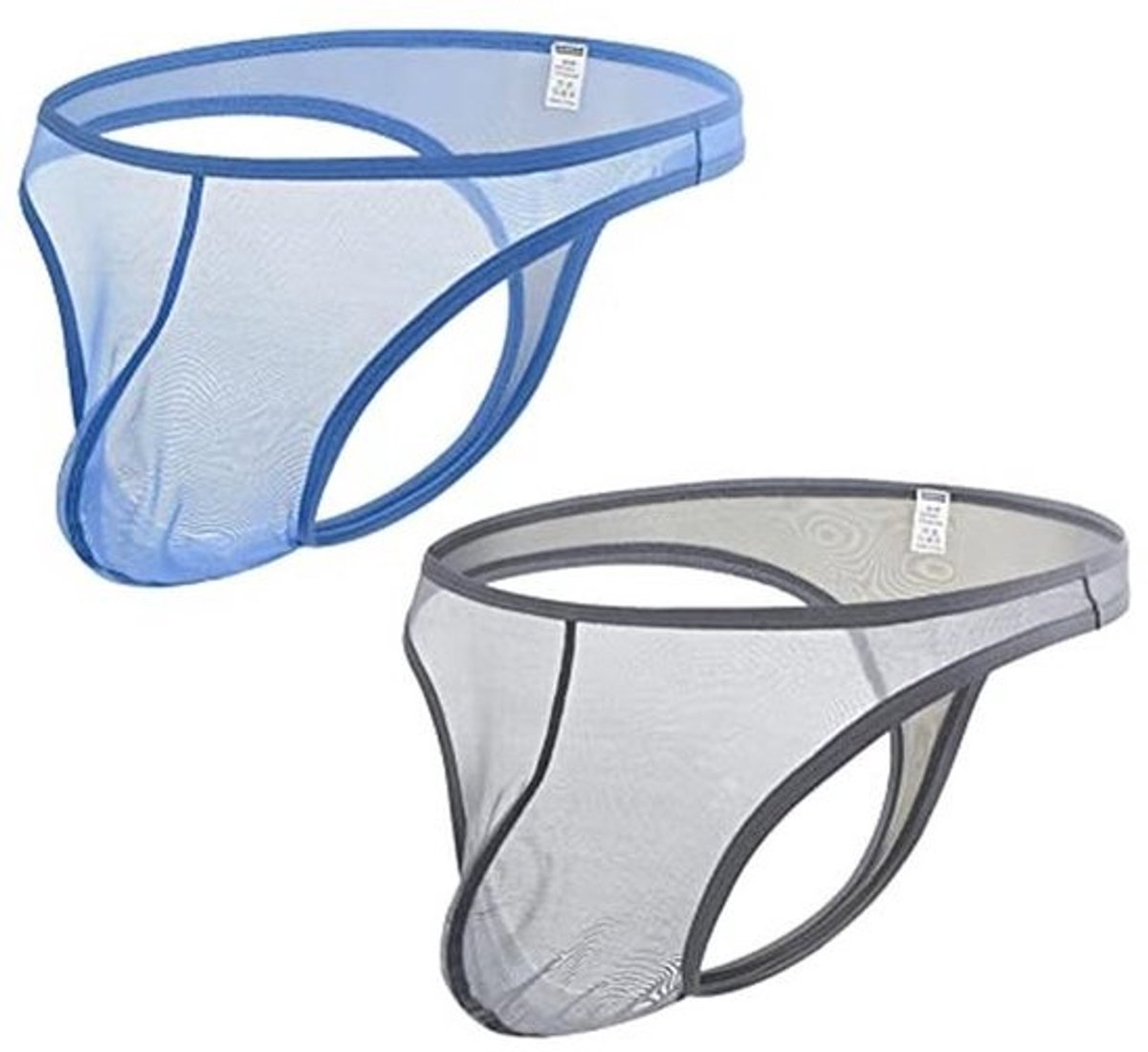 Verbeterende Ondergoed Slips voor Mannen - Sexy IJs Zijde en Grote Bal Pouch