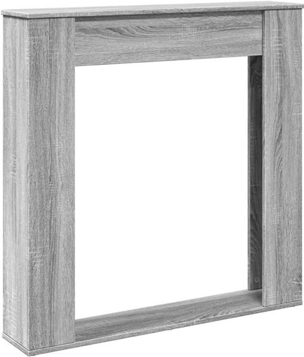 Elektrische Haard - 100x20x100 cm, Beveiliging en Decoratie in Sonoma Eikenkleur
