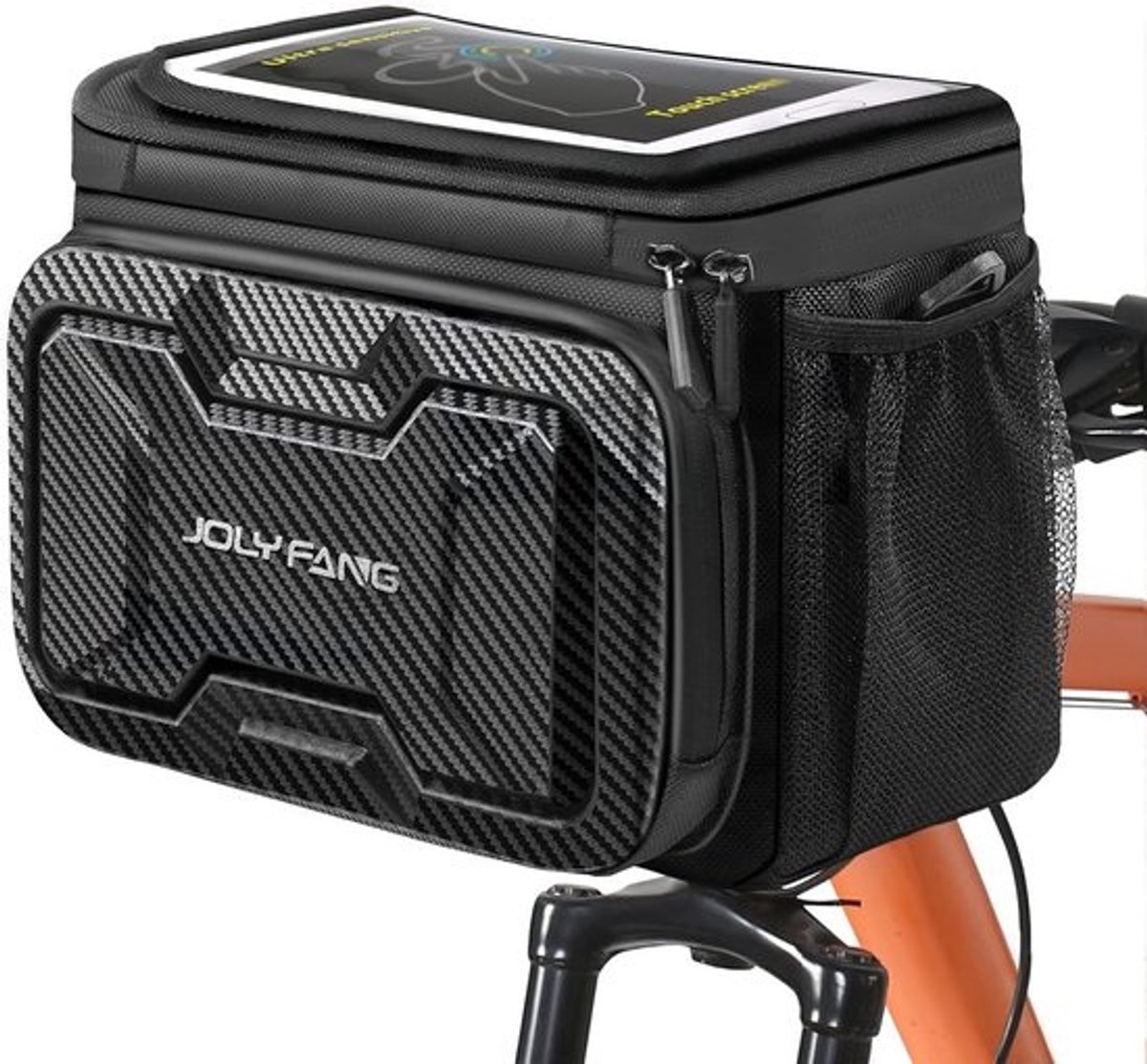 Waterdichte Fietsstuurtas met Adapter en Touchscreen Telefoonhouder