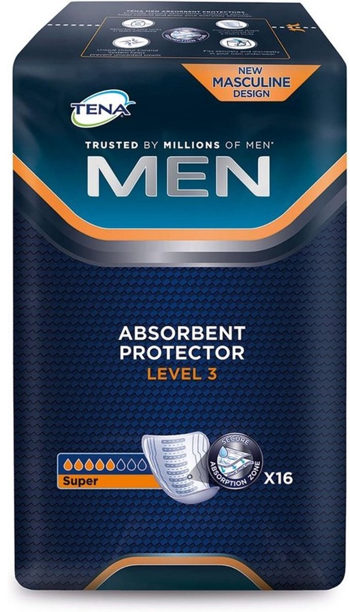 Inlegkruisjes voor Mannen - Niveau 3 Absorptie - Discreete Bescherming