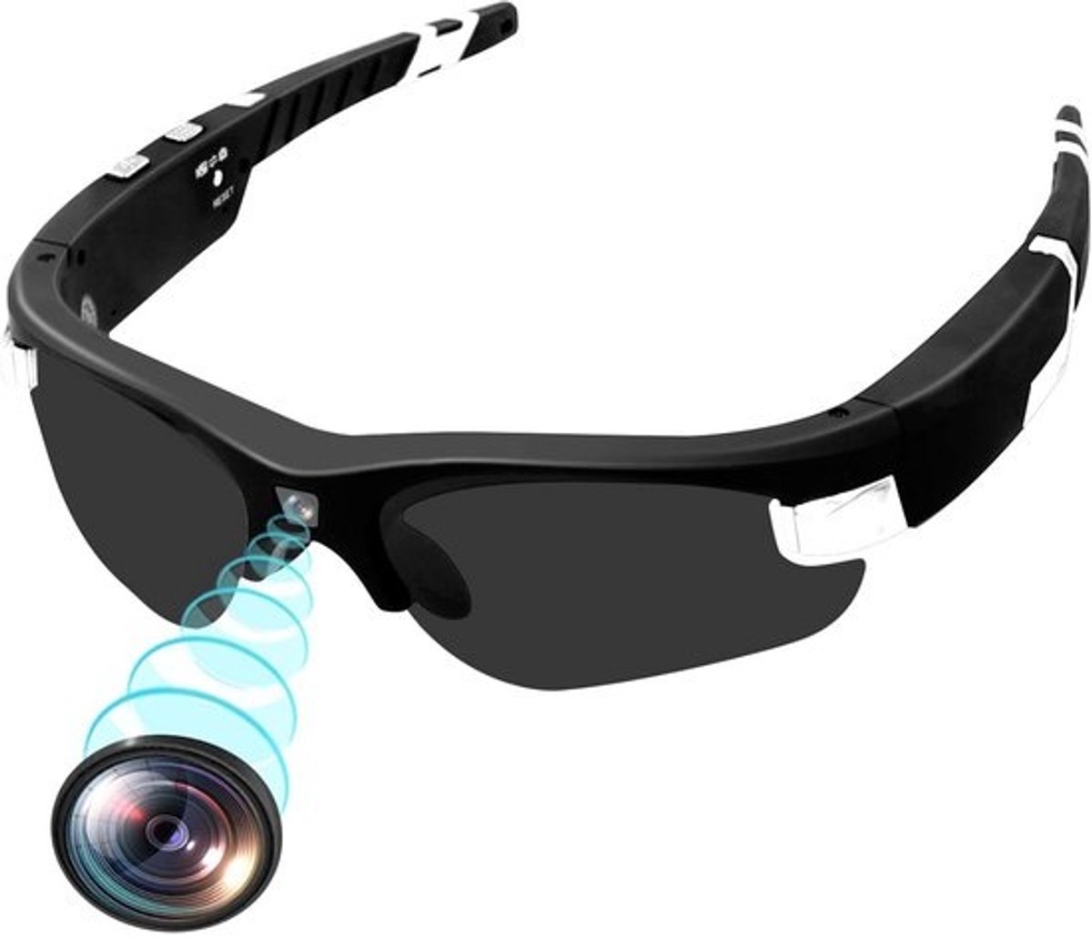 HD 1080p Sport Zonnebril met Verborgen Camera - Geschikt voor Fietsen, Skiën en Outdoor Activiteiten