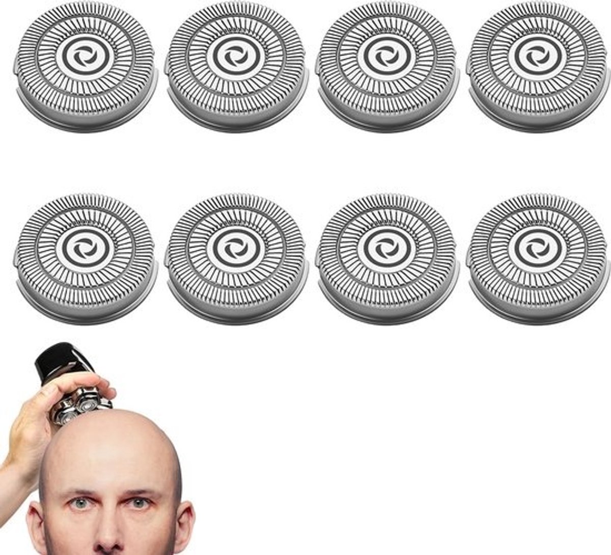8x Scheermesjes Vervanging voor Scheerapparaat Pitbull Gold/Platinum Pro