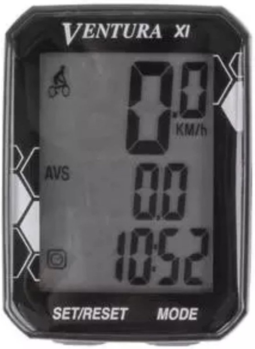 Fietscomputer met 11 Functies - Draadloos of Bedraad Geschikt