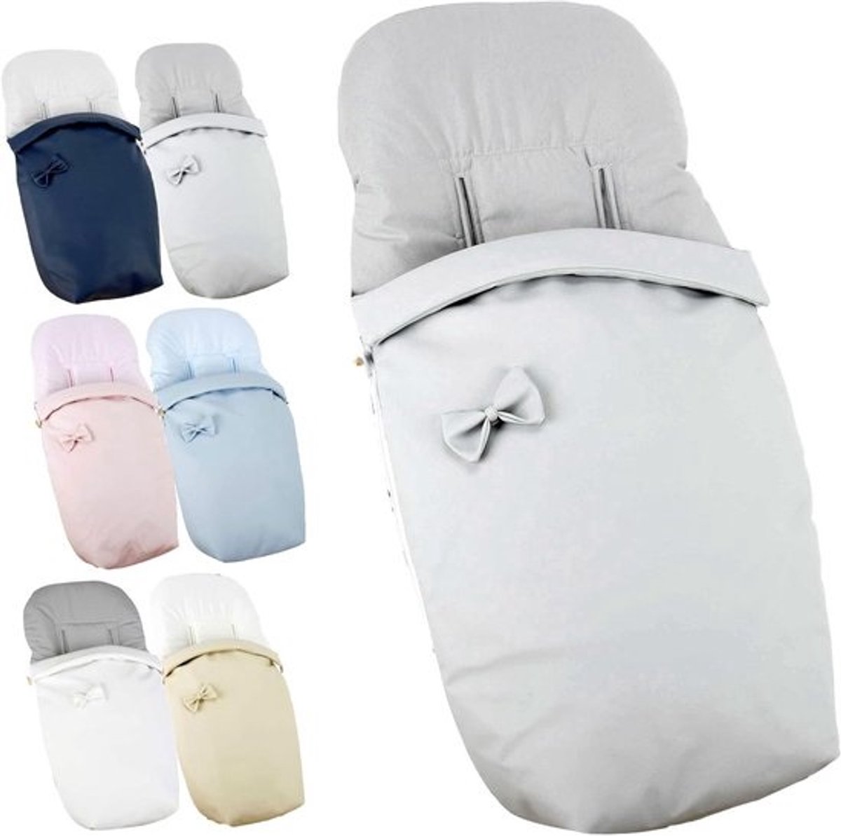 Universele Voetenzak - Baby Slaapzak - Warmte en Comfort - Waterafstotend Kunstleer - 95 x 50 cm - Grijs