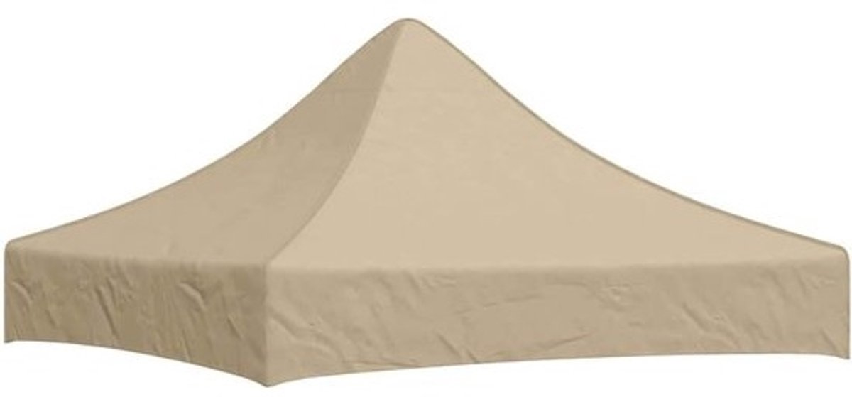 Partytentdak - Tentdak Vervanging - Feestelijke Bijeenkomsten - UV- en Weerbestendig - 2x2 Meter - Beige