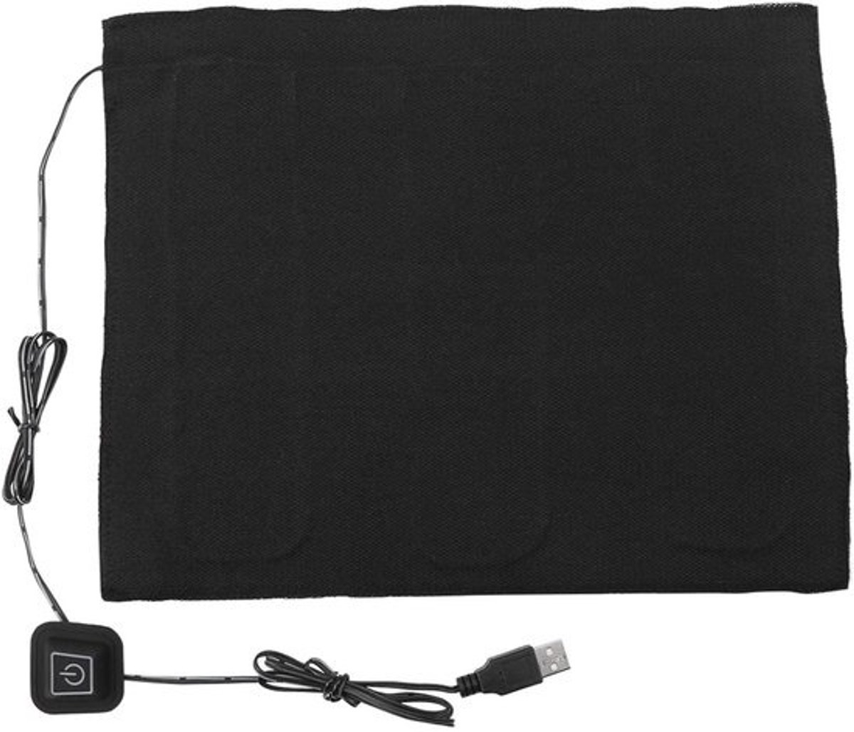 Verwarmingskussen - Verwarmde Pad - Kleding Verwarmen - Waterdichte Siliconen Schakelaar - 233 x 29 cm - Zwart