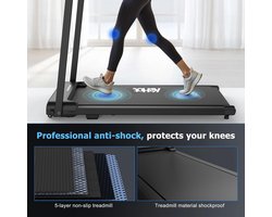KeHot Home - Opvouwbare loopband - Bluetooth audio en FITSHOW app - 12 trainingsprogramma's