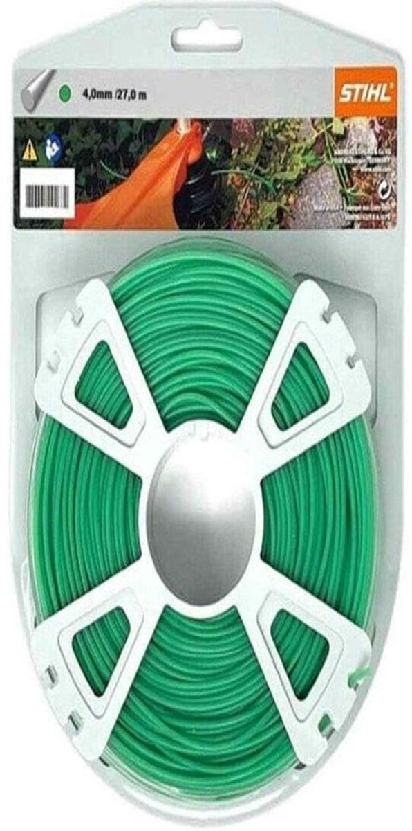 Trimmer Draad - Grasmaaier Touw - Onkruid Verwijderen - Duurzaam Polyamide - 4mm x 27m - Oranje