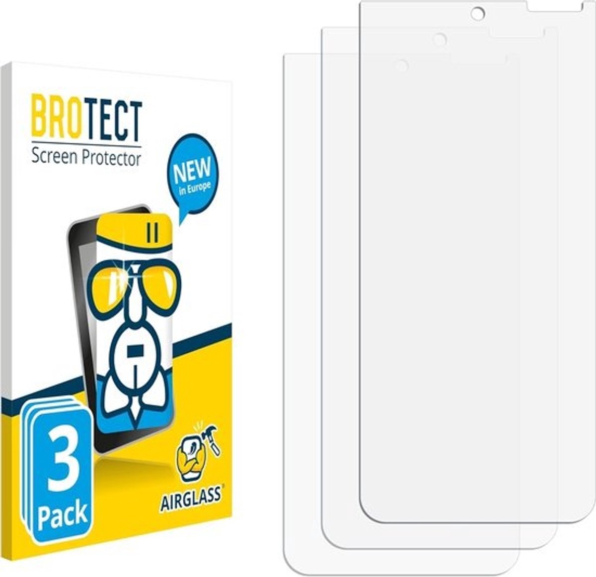 Screen Protector - Display Bescherming - Apparaat Beschermen - Hybride Glas Flexibel - 3 Stuks - Transparant