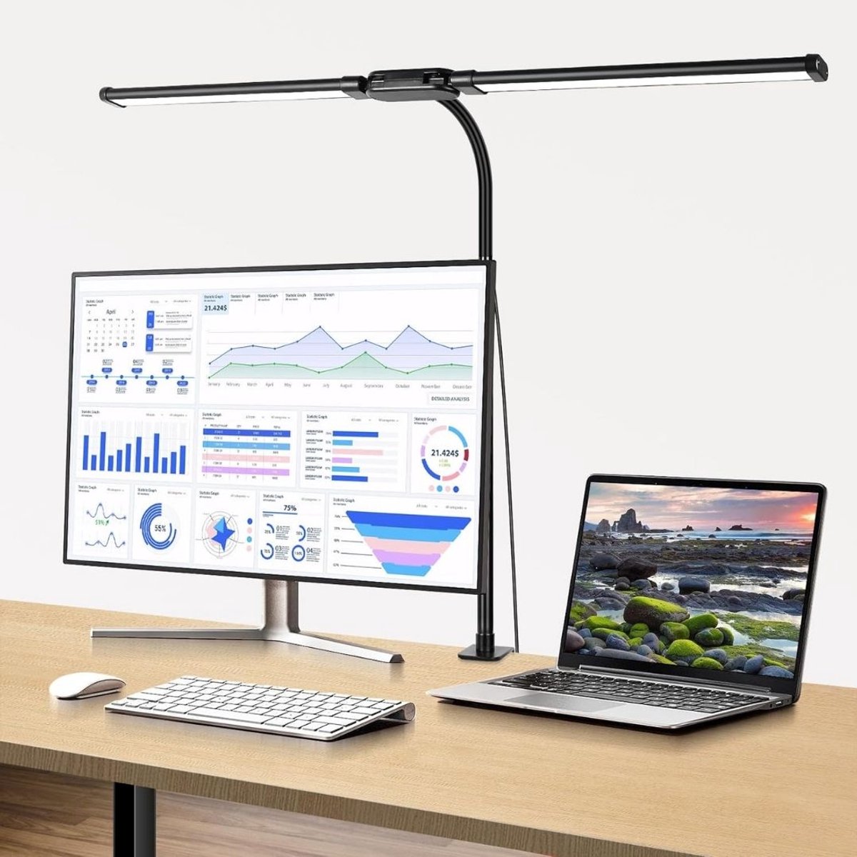 Zolvano® Daglichtlamp Schilderen - Staand - Hobby-Zwart