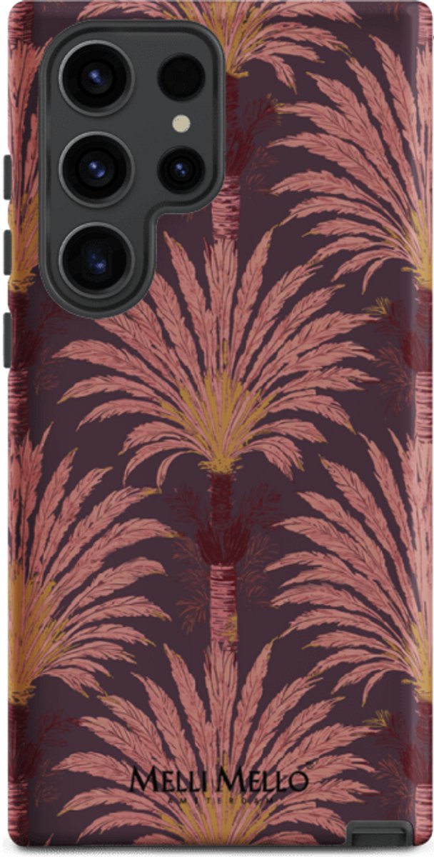 Melli Mello Telefoonhoesje Crimson Palm (Tough Case) - Samsung Galaxy S23 Ultra