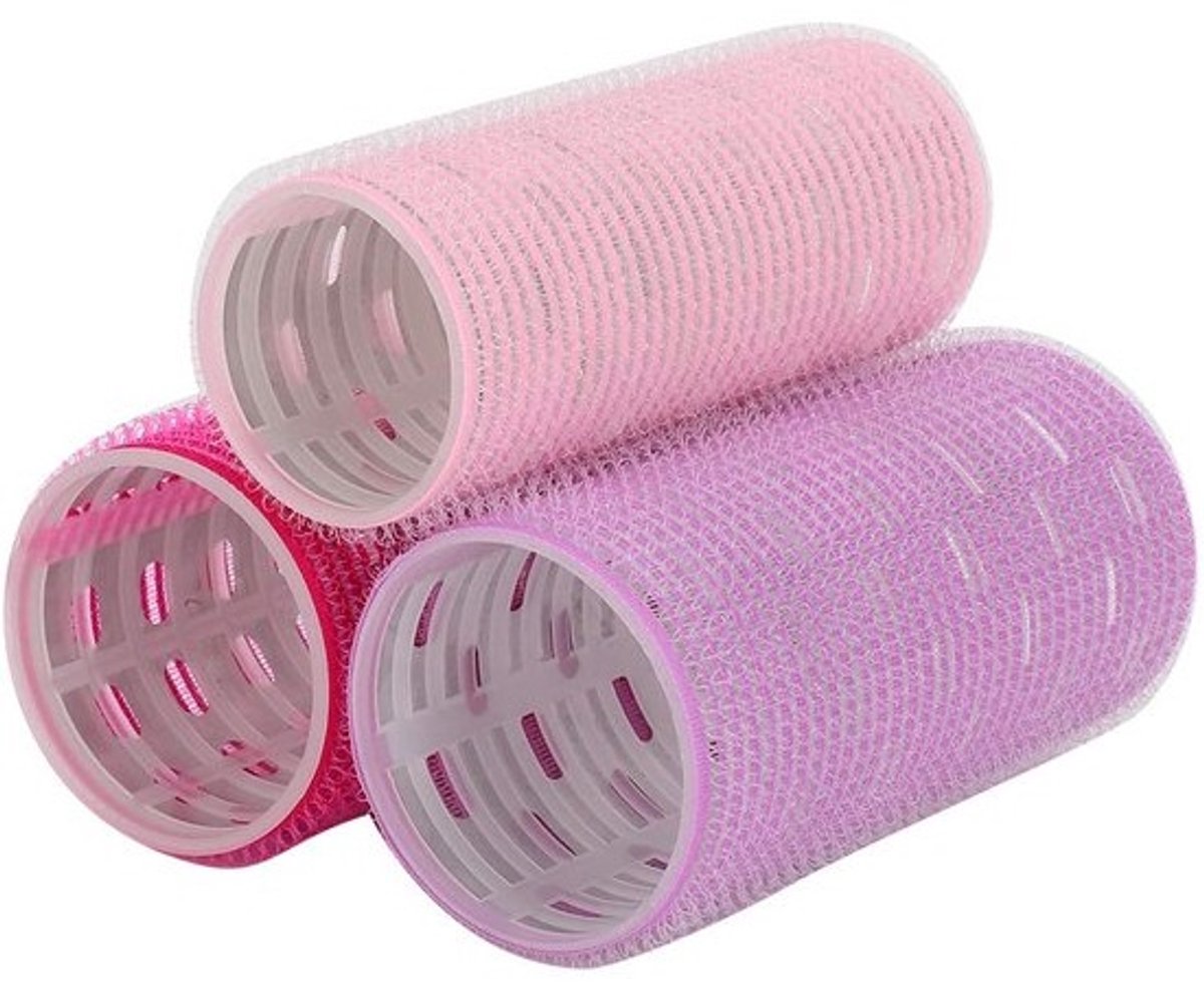 Zelfklevende Haarrollers voor Krullen - 3 Stuks met Clips voor Perfecte Styling