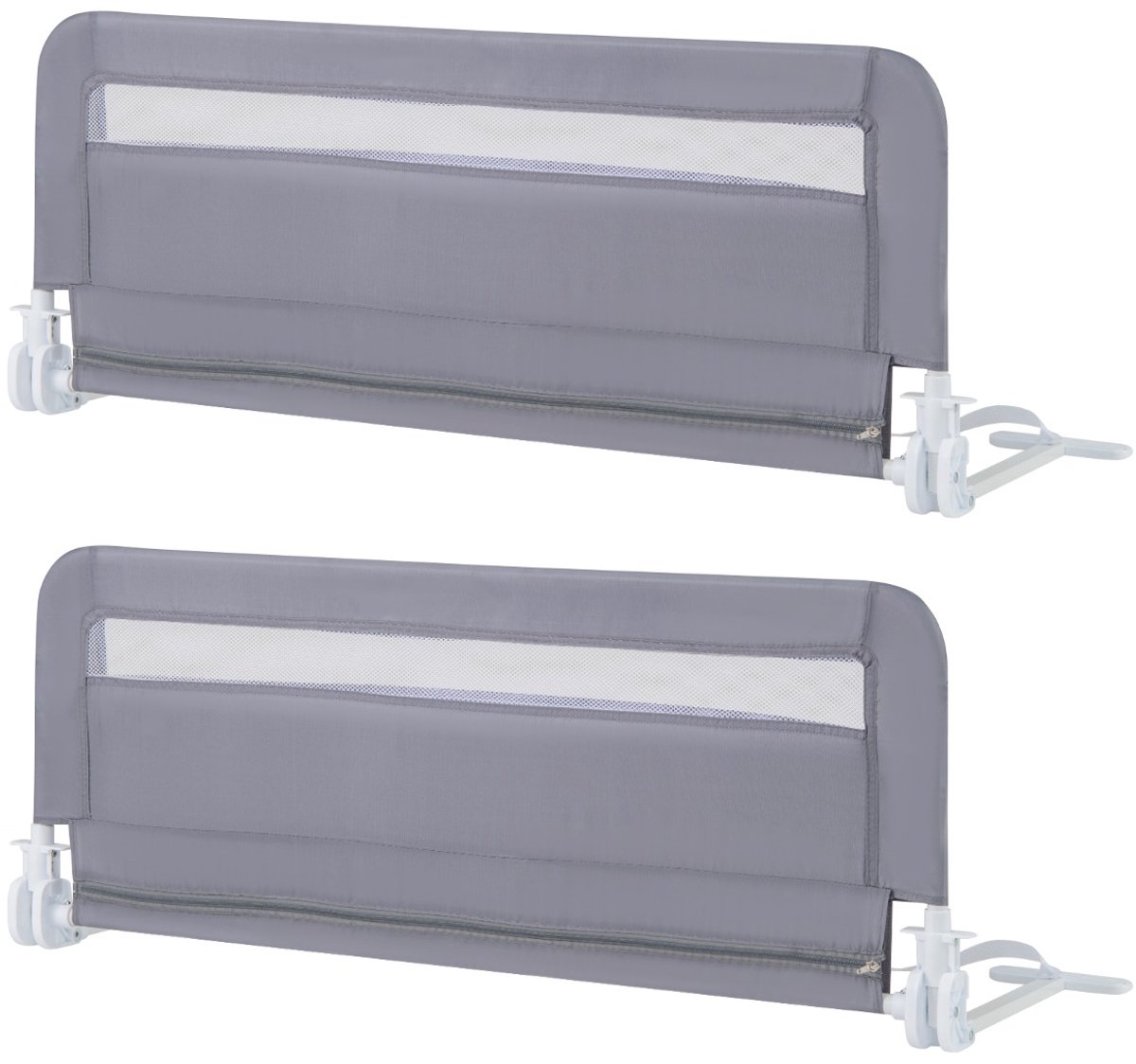 SureDeal® - Bedhekje - Peuters Opvouwbaar Babybedhekje - Afneembaar - Wasbare Hoes Grijs - 100x41x42 cm - Grijs